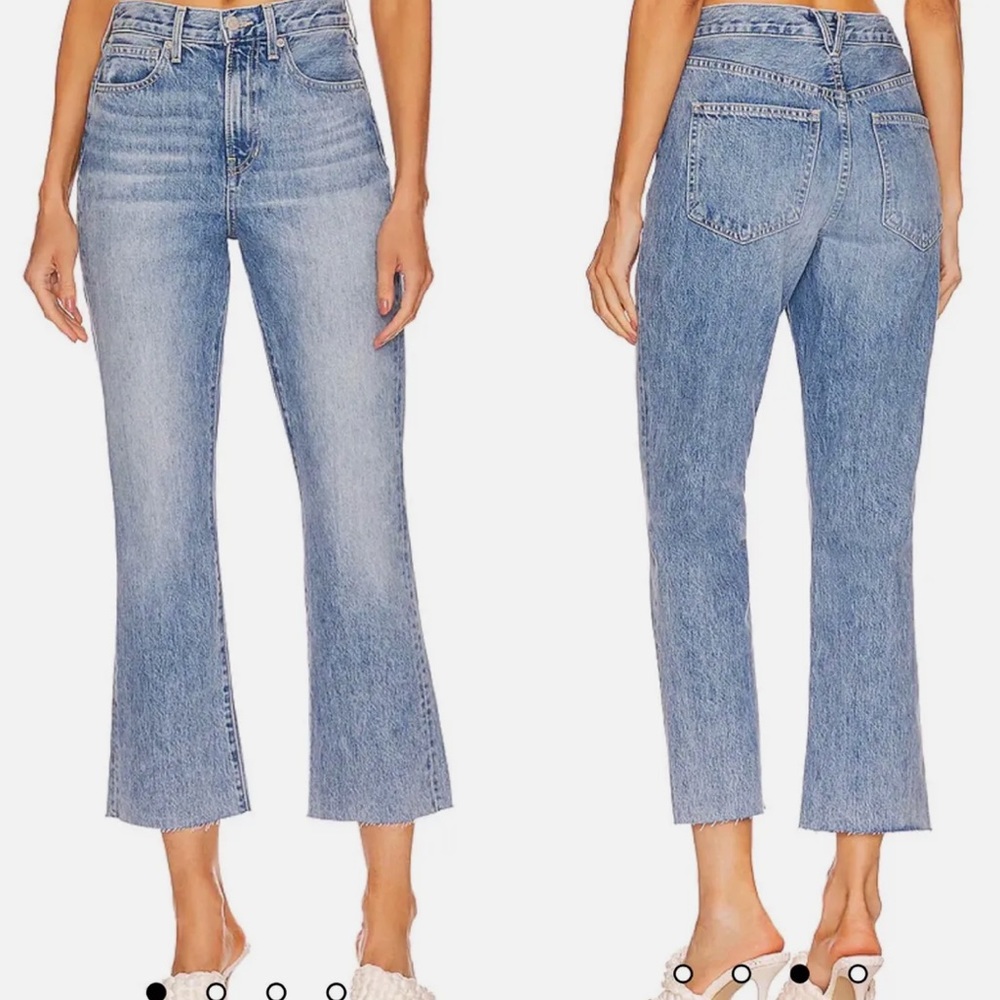 VERONICA BEARD Carly Kick Flare Rigid High Rise Jeans Pebble Stone Sz 27
